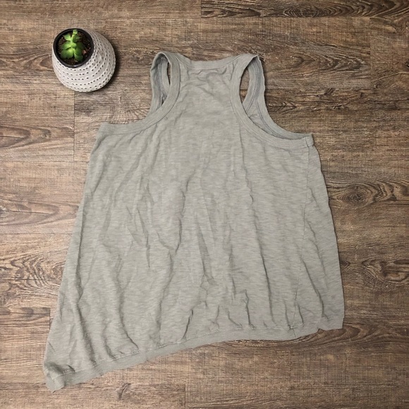 Lush Knit Asymmetrical Razorback Tank - Picture 2 of 7